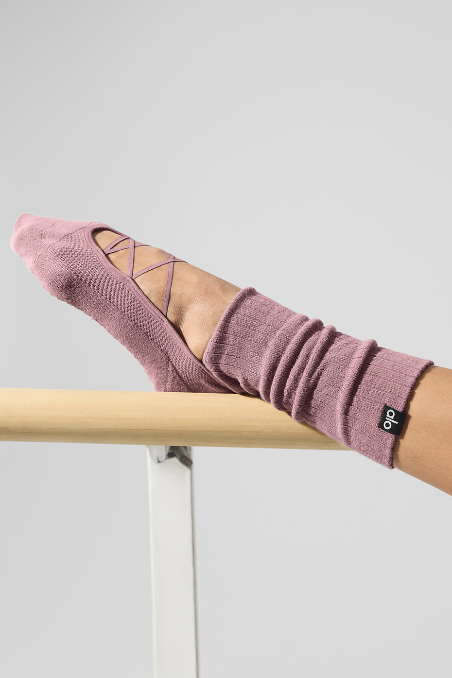 Women's Strappy Siren Grip scok - 10 pairs - Smoky Quartz