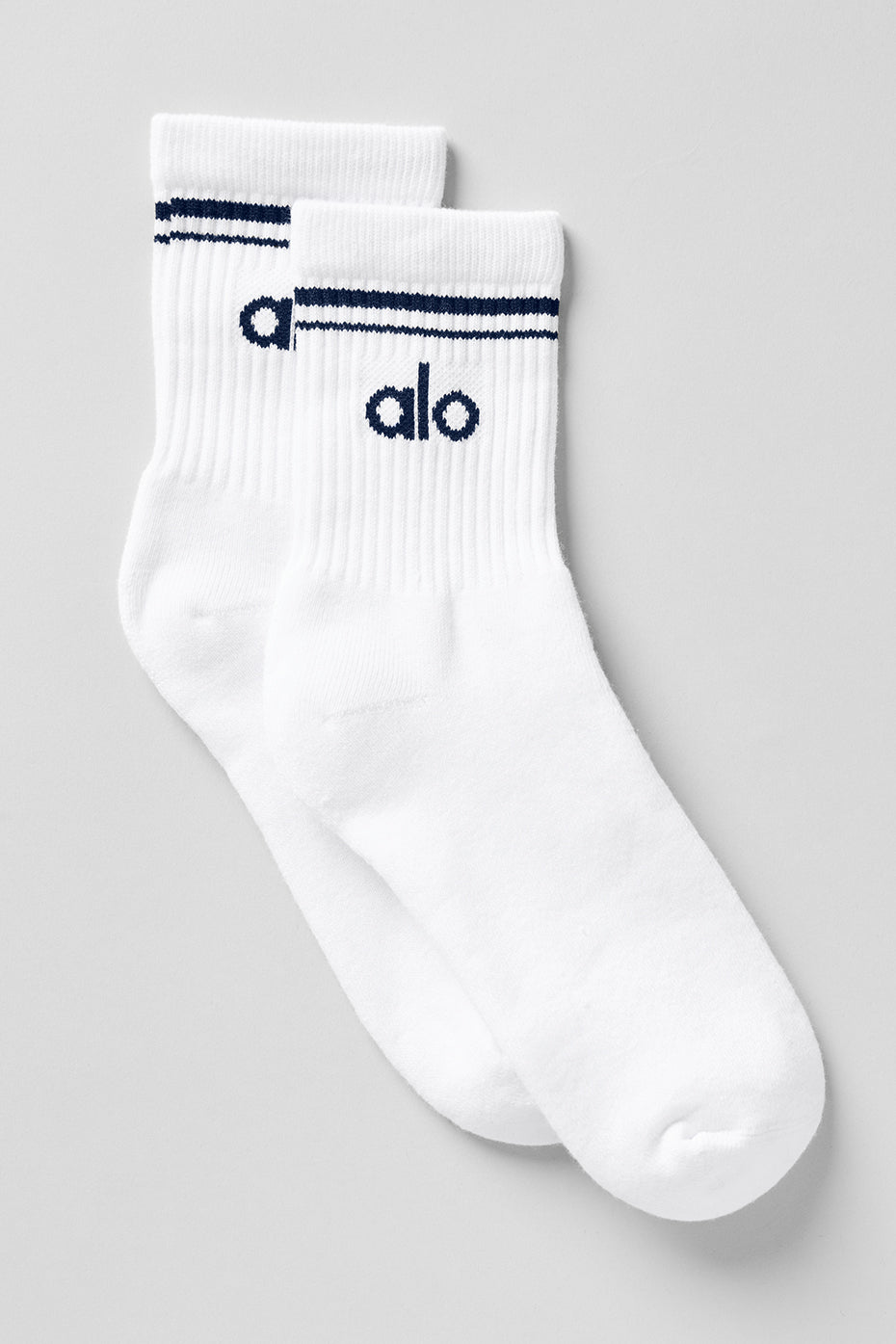 Unisex Half-Crew Throwback scok - 10 pairs - White/Navy