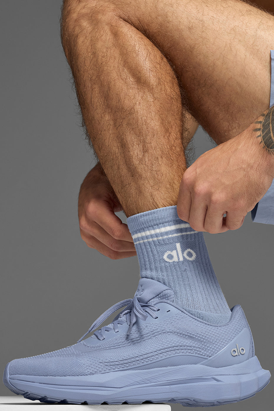 Unisex Half-Crew Throwback scok - 10 pairs - Winter Frost/White