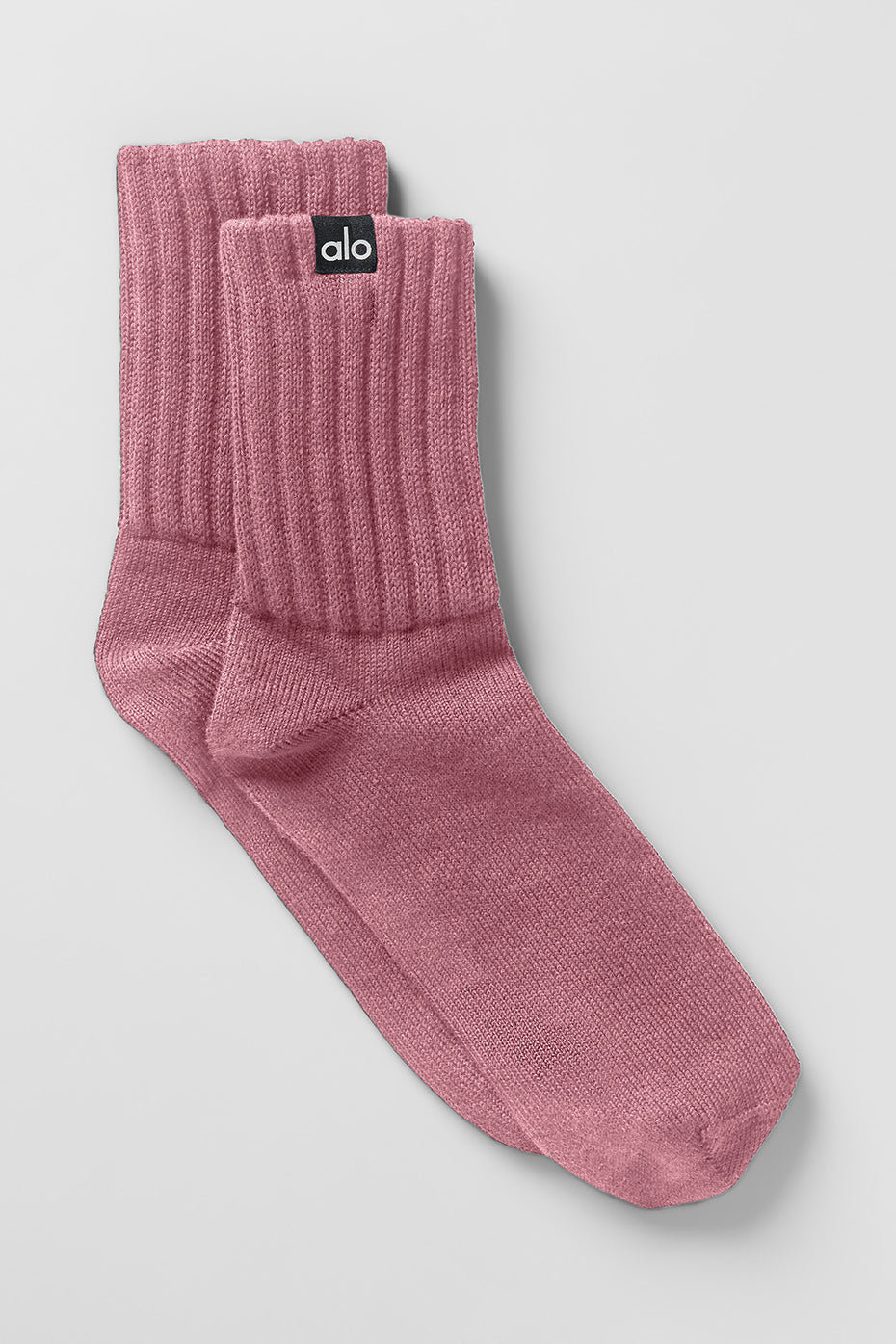Unisex Half-Crew Scrunch scok - 10 pairs - Pink Wild Rose